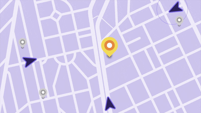 motion graphic showcasing how ads in Balad are purposeful and not random