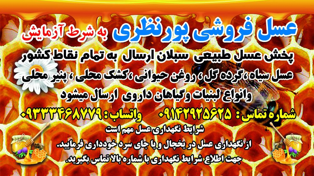 عسل فروشی ناصر پورنظری