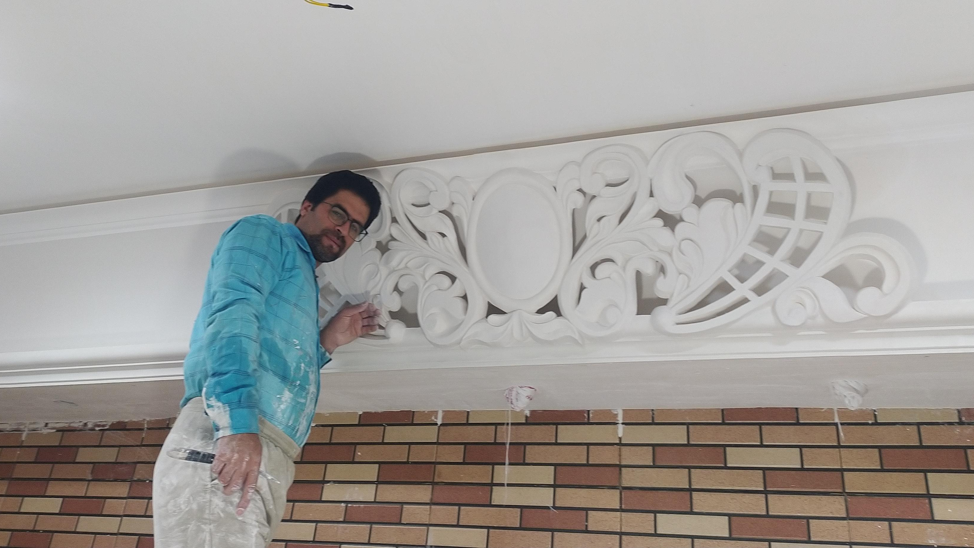 گچبری استاد یدالله موسوی