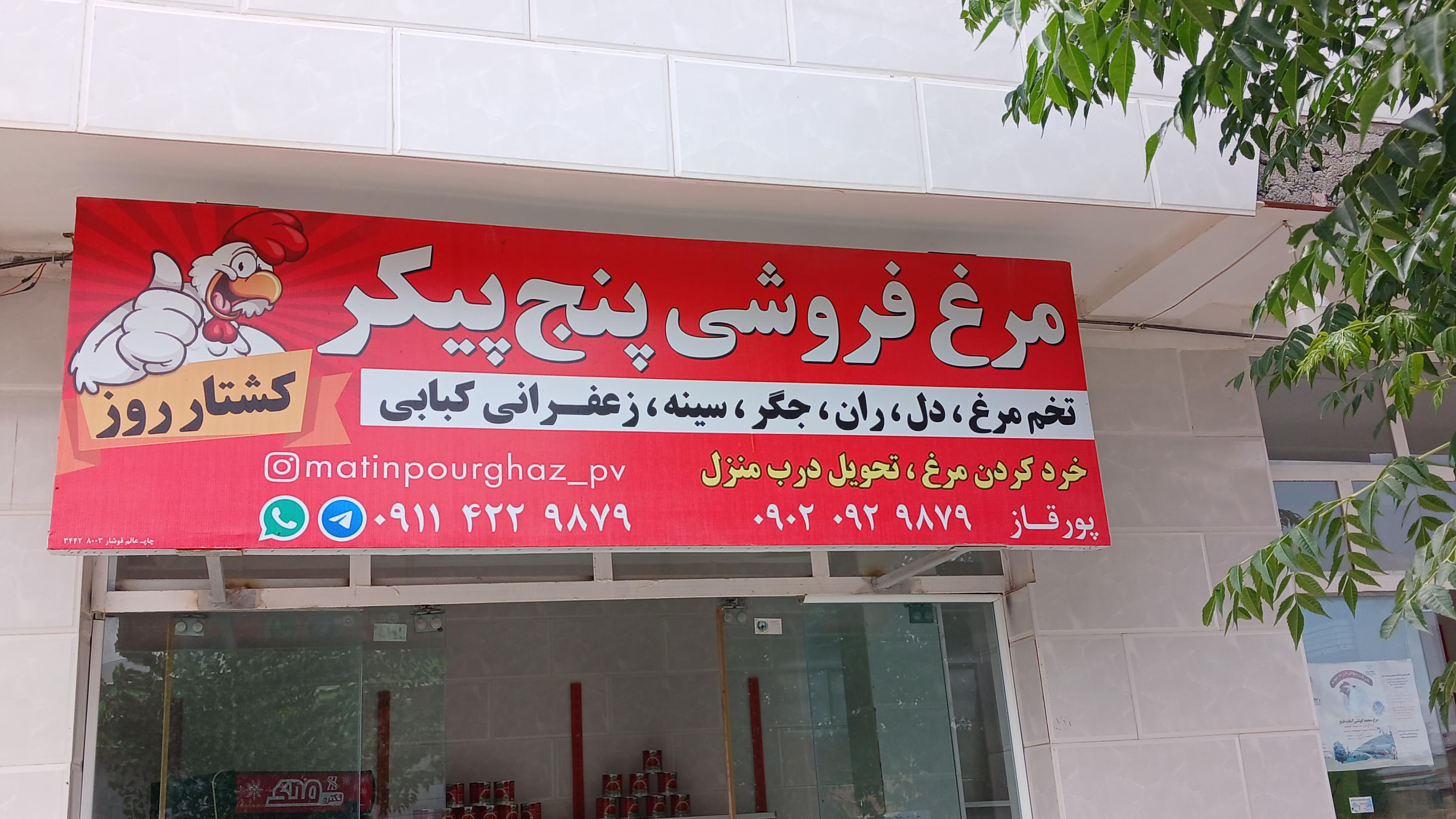 فروشگاه مرغ پنج پیکر