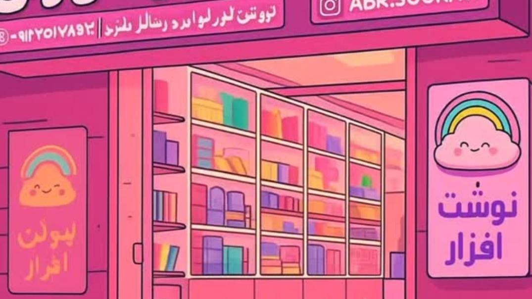 نوشت افزار ابر صورتی