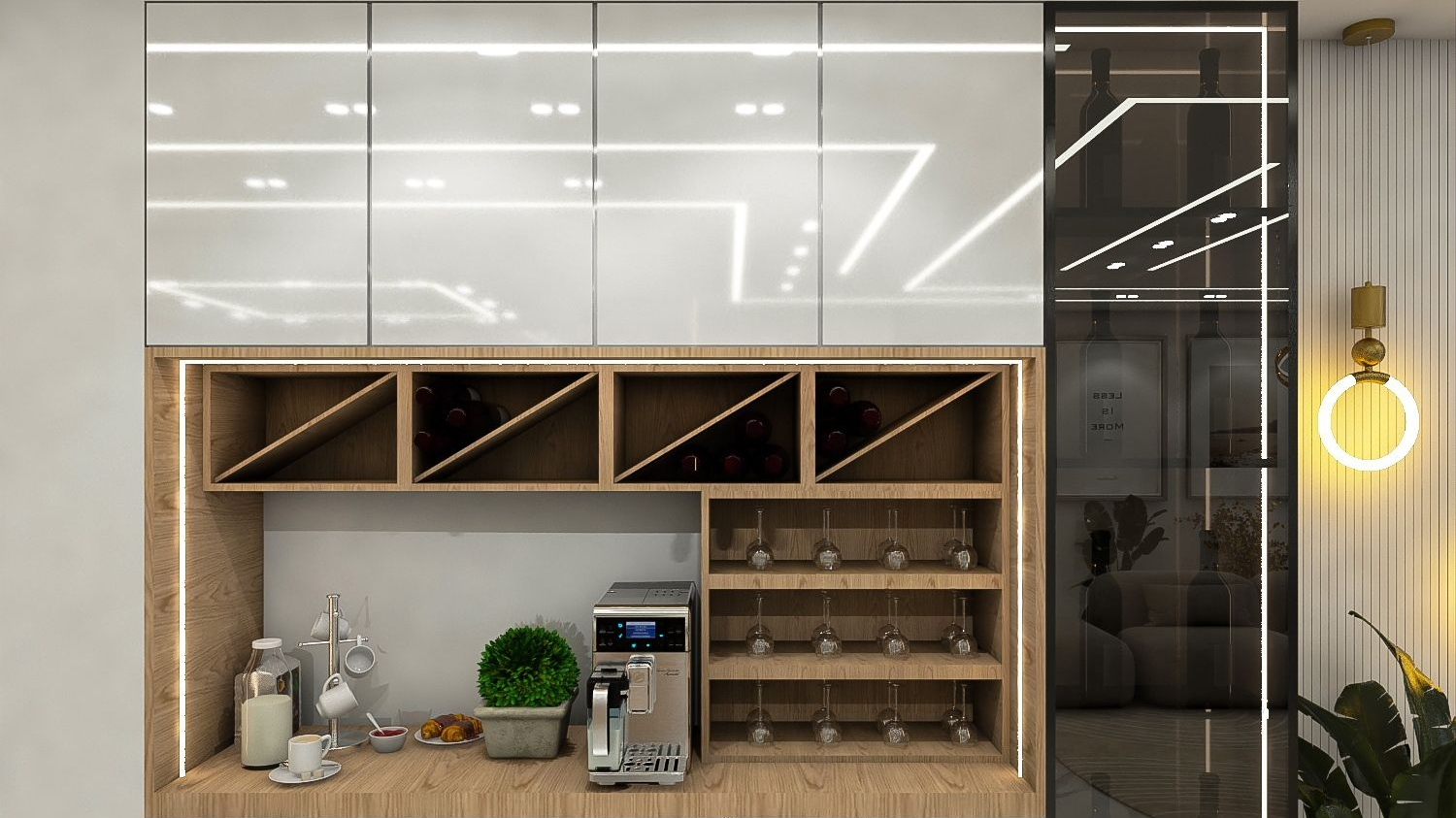 طراحی سه بعدی  کابینت اسکندری