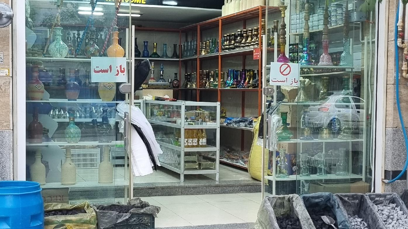 زغال و تنباکو شعله