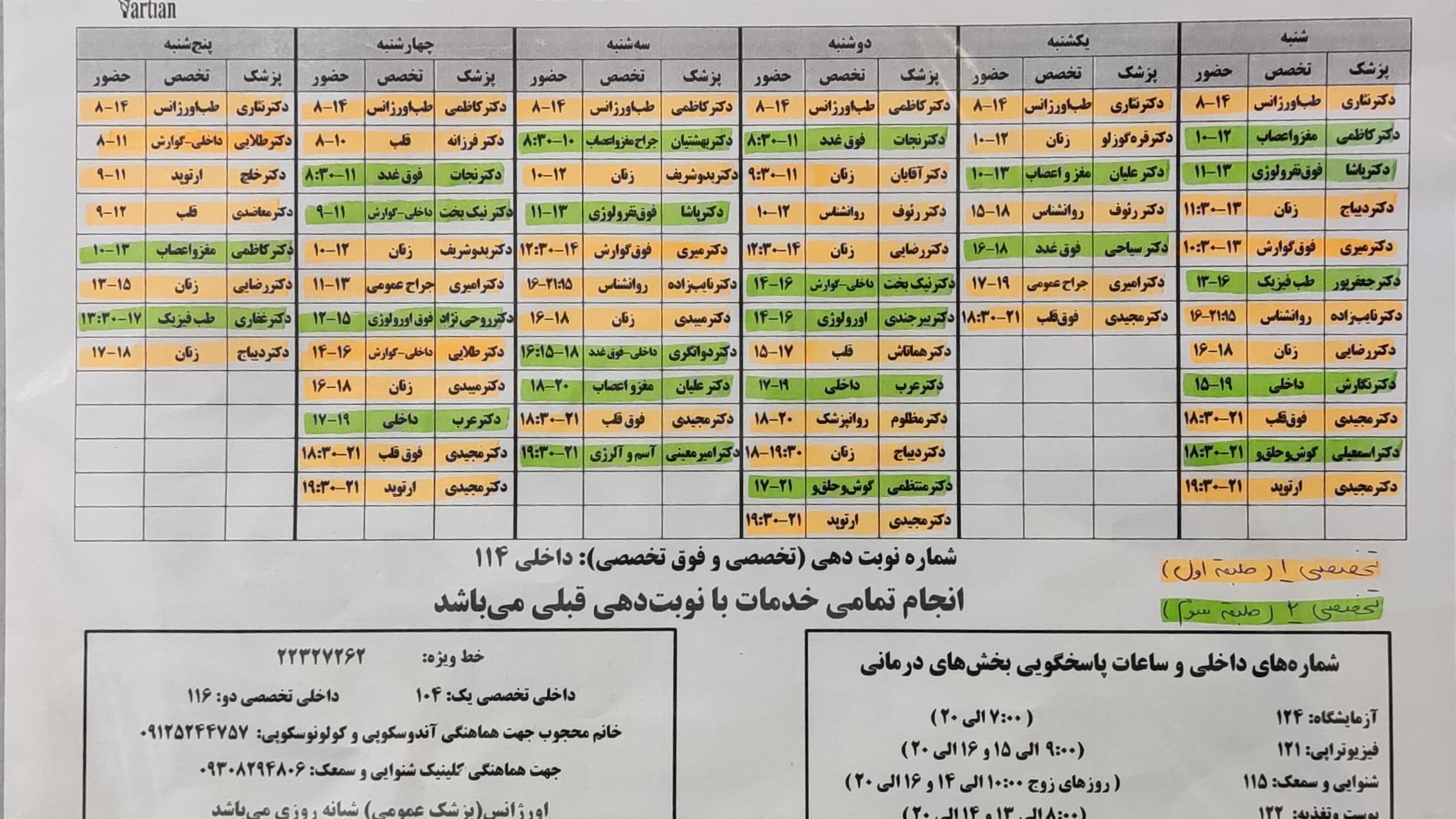 درمانگاه شبانه‌روزی پارتیان