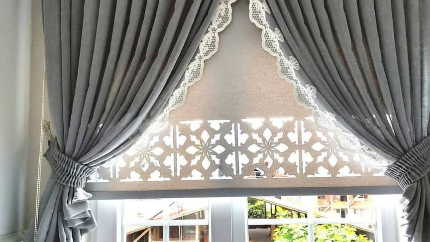 پرده زیبا دکور