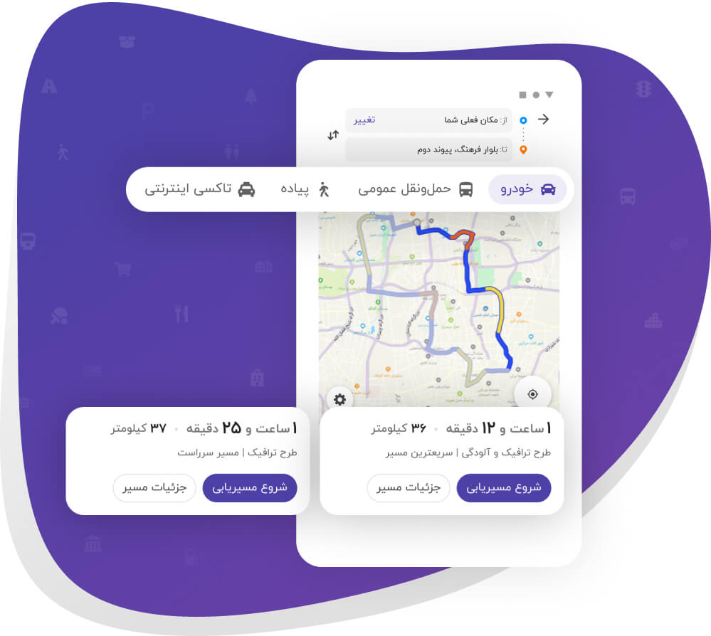 امکانات برنامه بلد